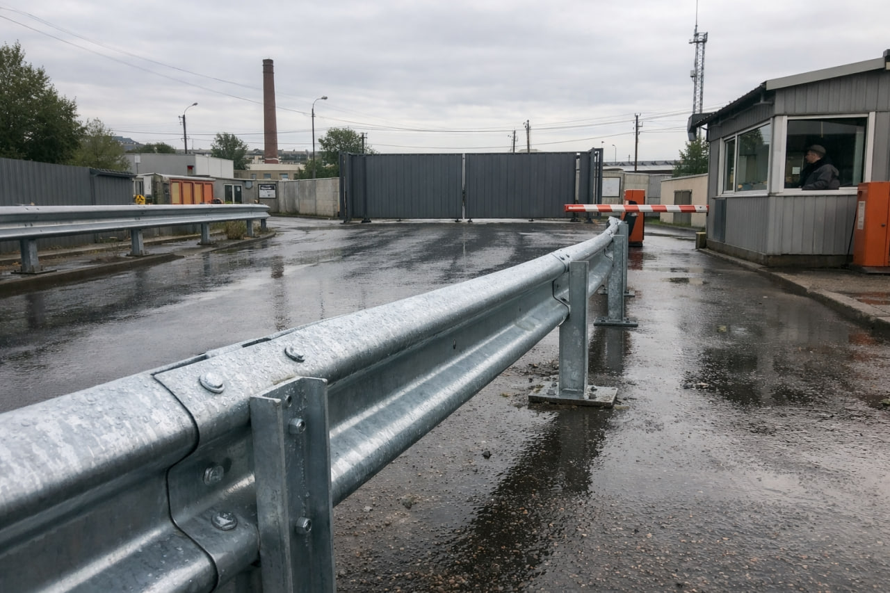 Дорожное ограждение (отбойник) для въездов и проездов